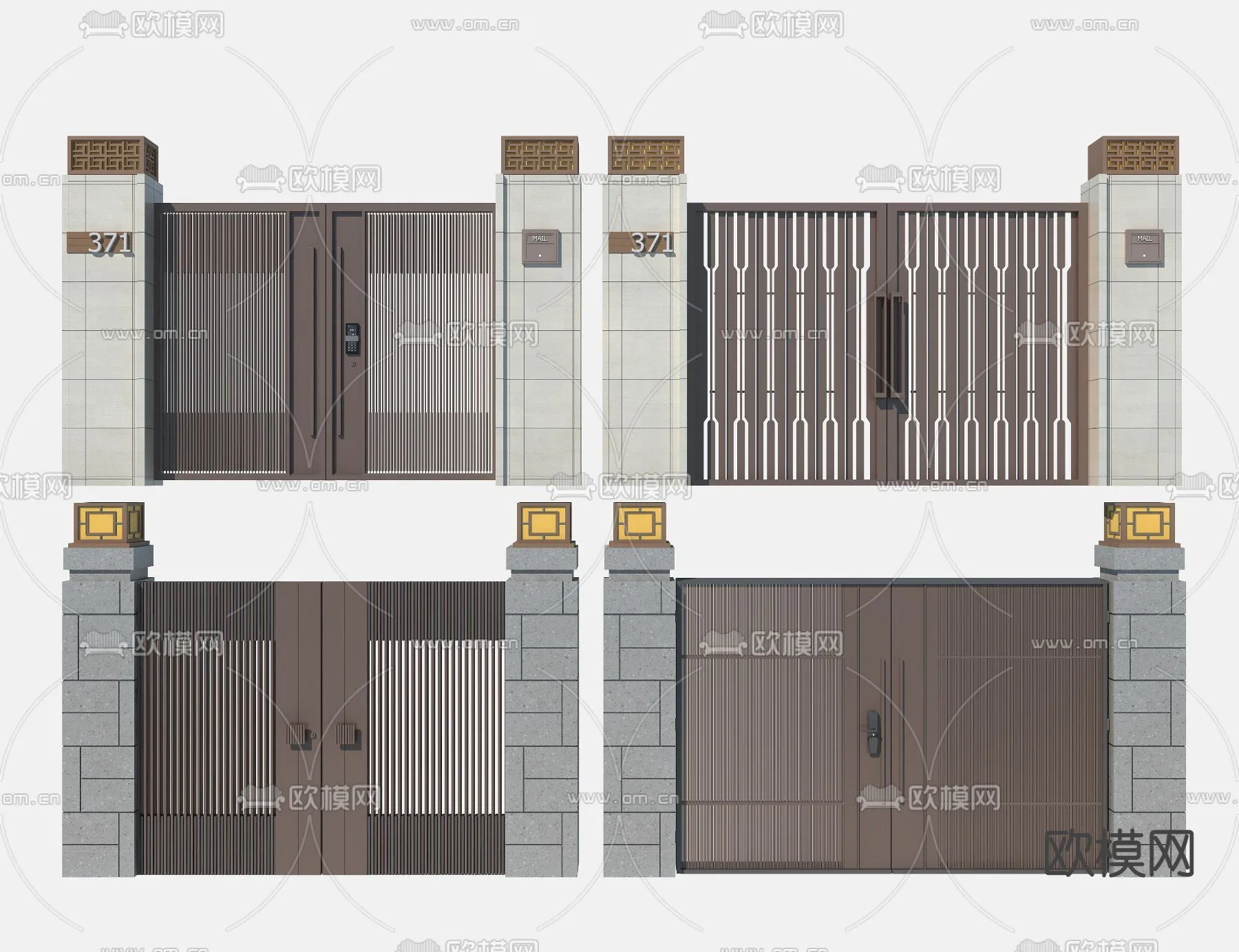 Gate 3D Models for Villas - Architecture 3D - 003