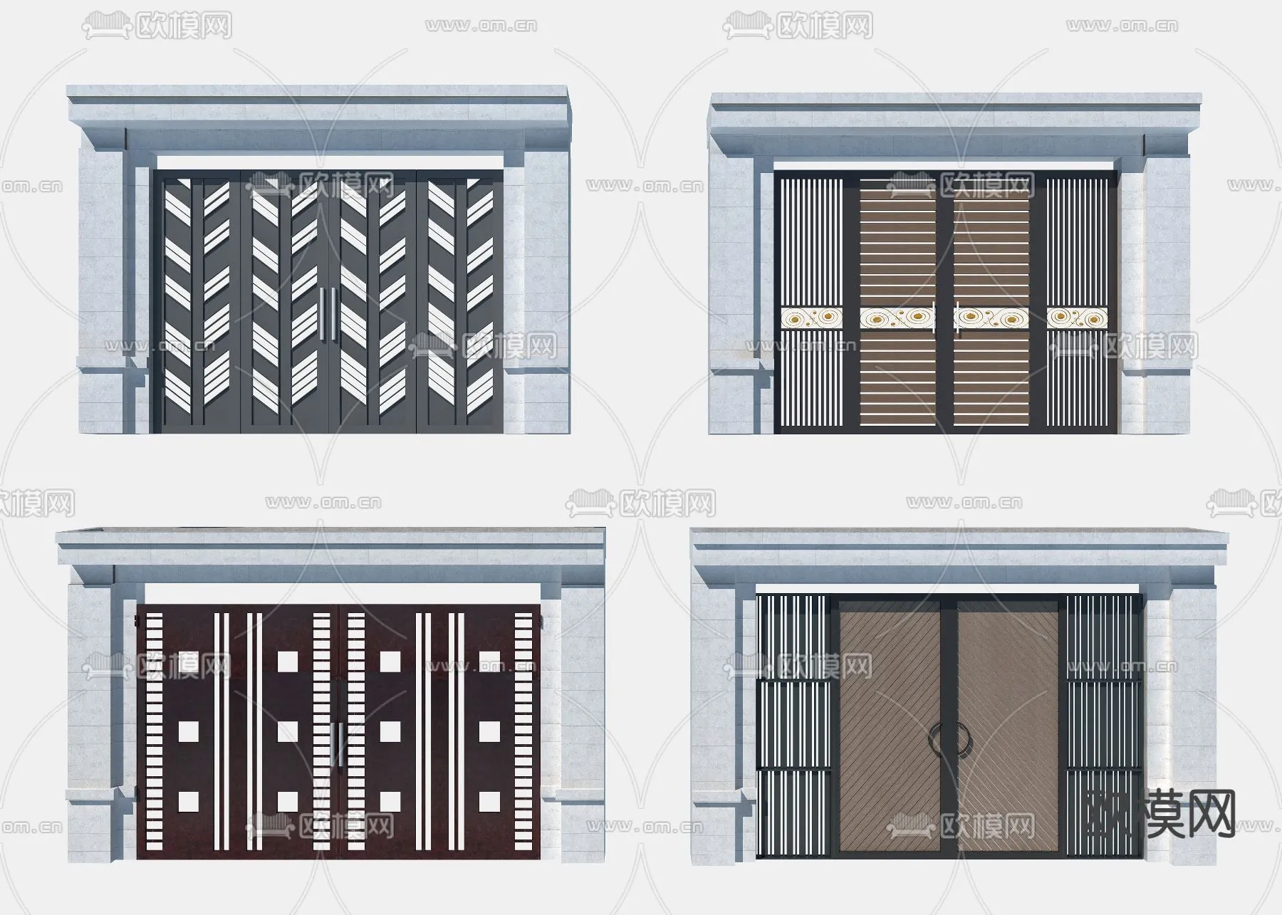 Gate 3D Models for Villas - Architecture 3D - 005