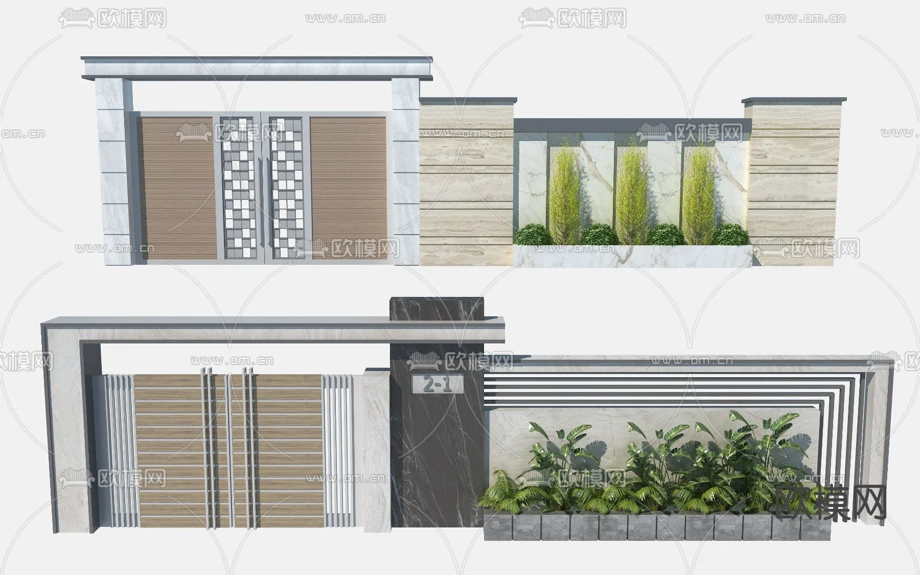 Gate 3D Models for Villas - Architecture 3D - 007