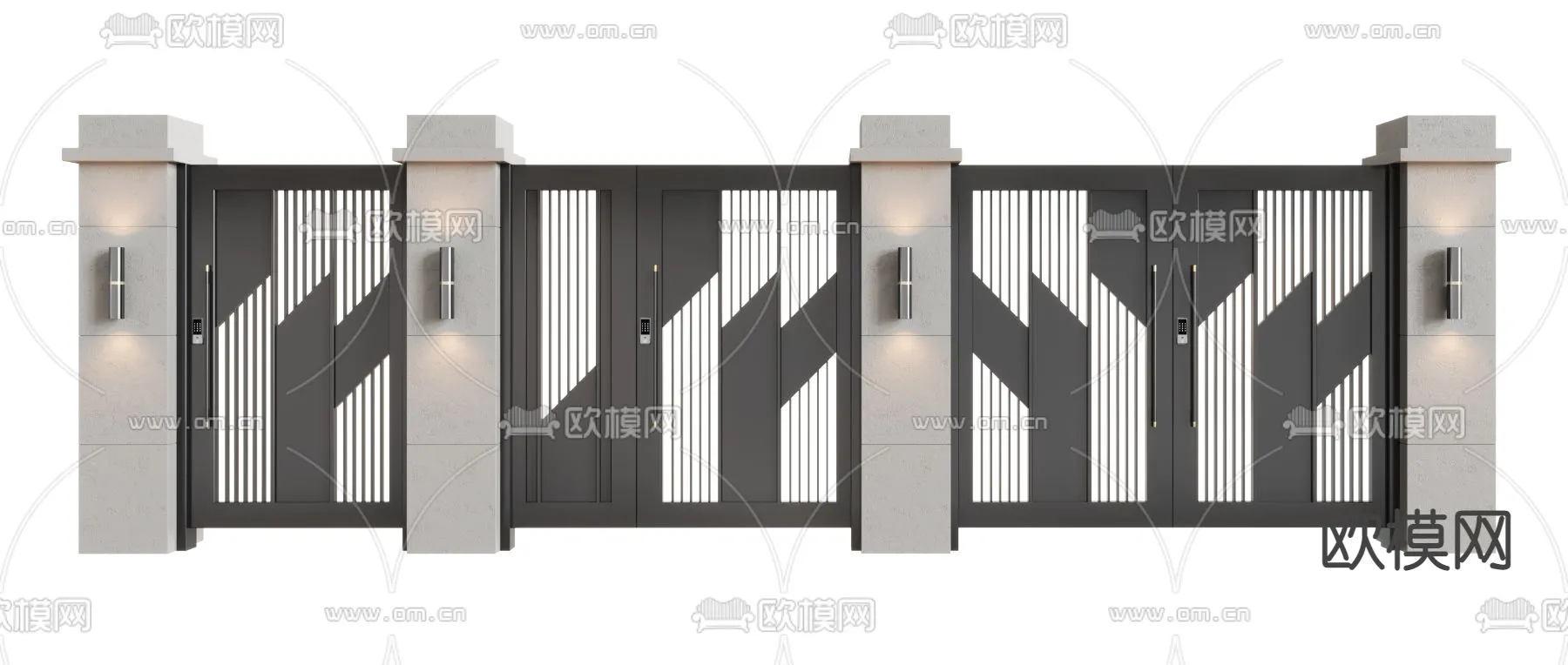 Gate 3D Models for Villas - Architecture 3D - 009