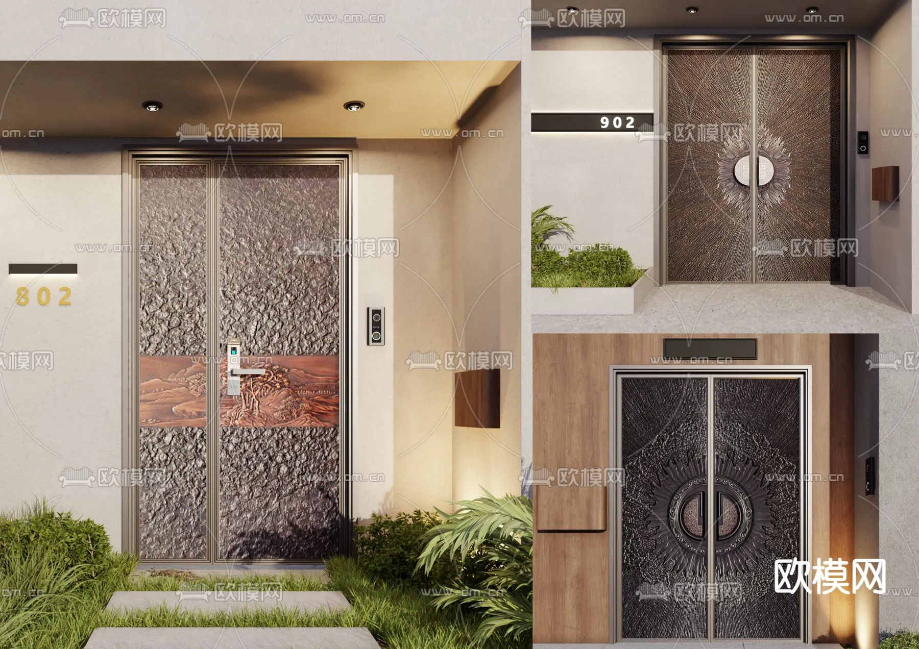 Gate 3D Models for Villas - Architecture 3D - 015