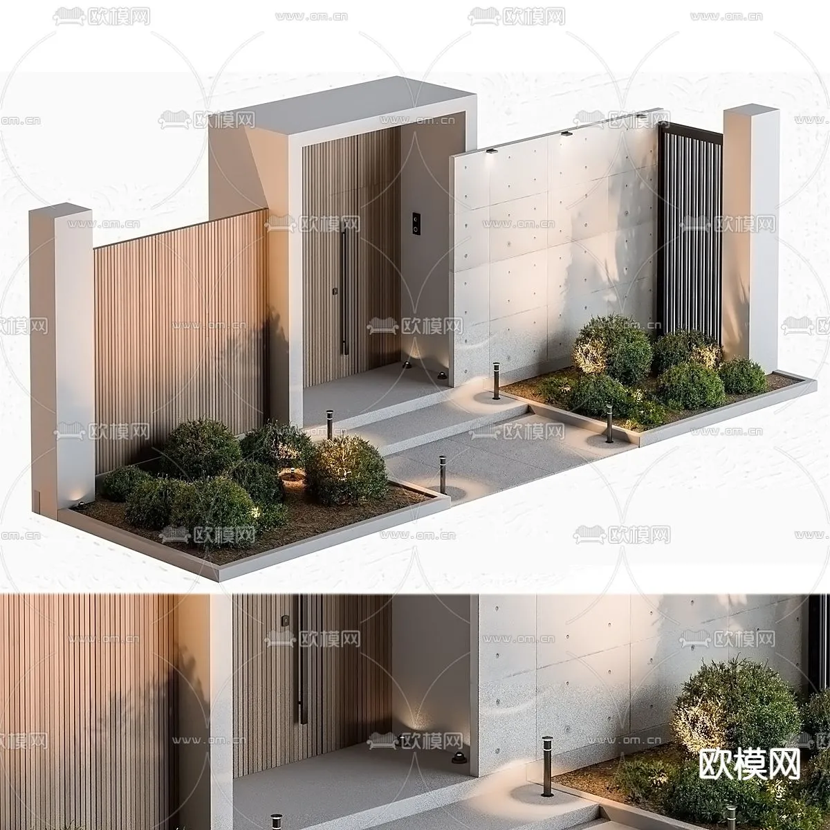 Gate 3D Models for Villas - Architecture 3D - 017