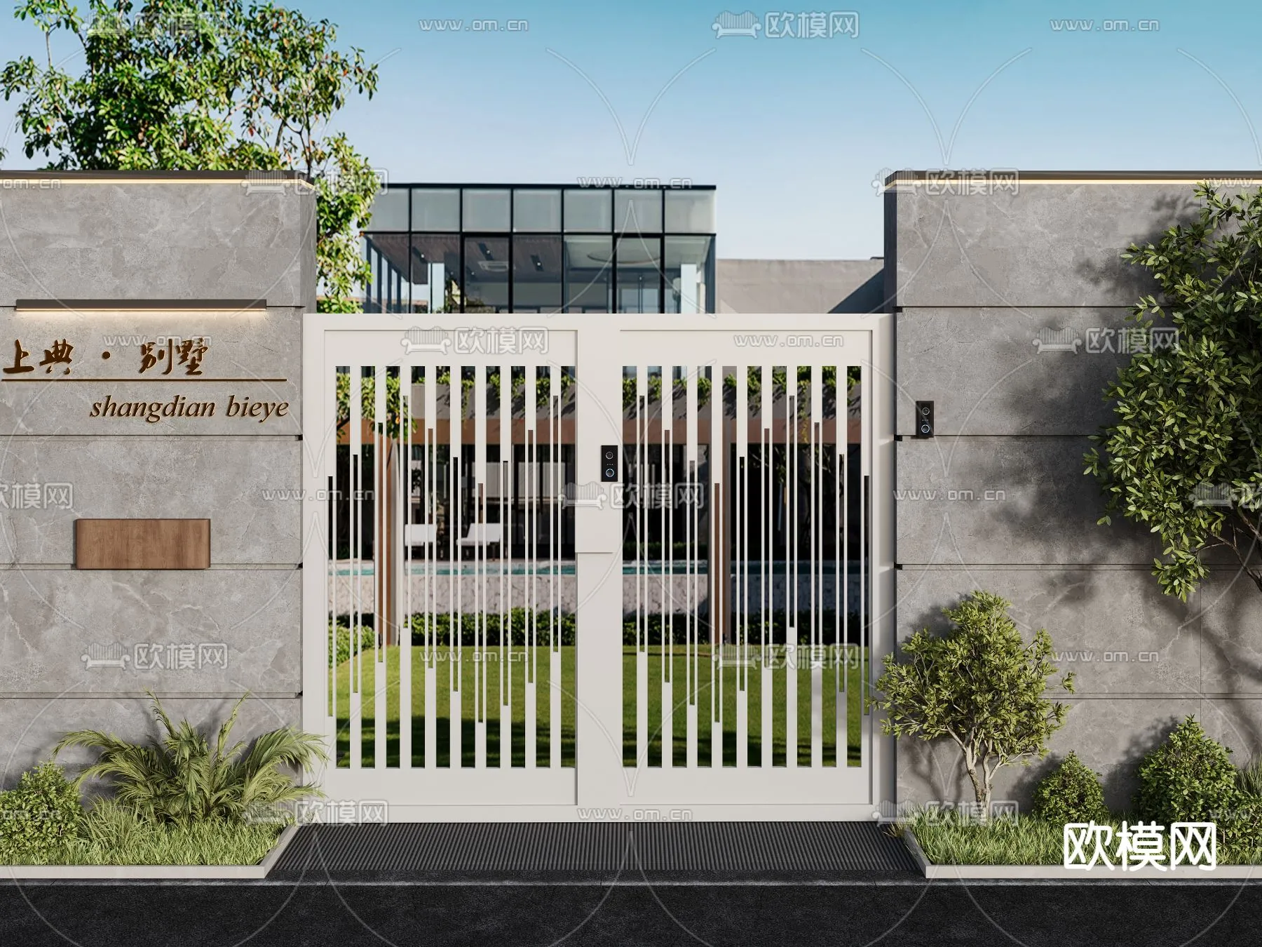 Gate 3D Models for Villas - Architecture 3D - 026