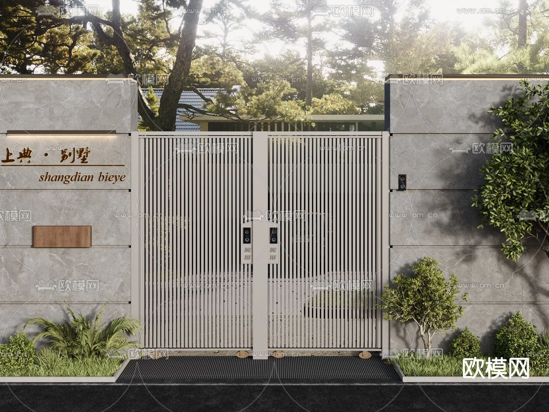 Gate 3D Models for Villas - Architecture 3D - 028