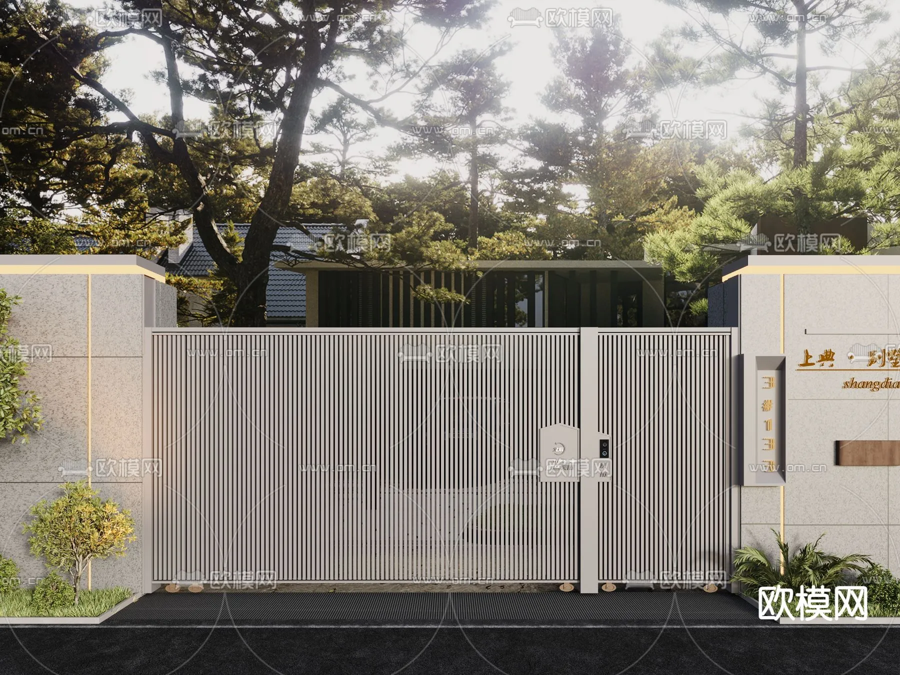 Gate 3D Models for Villas - Architecture 3D - 029