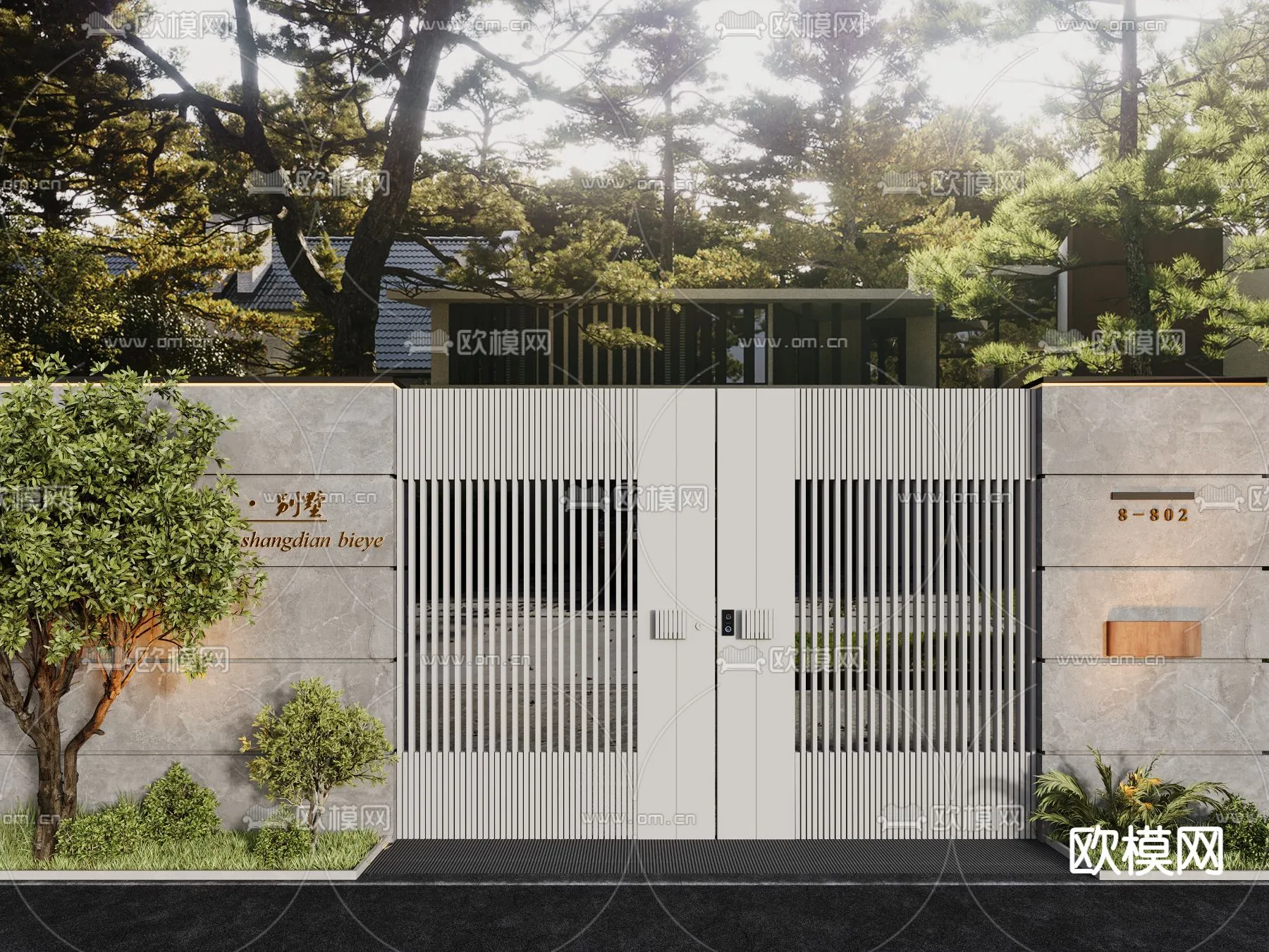 Gate 3D Models for Villas - Architecture 3D - 030