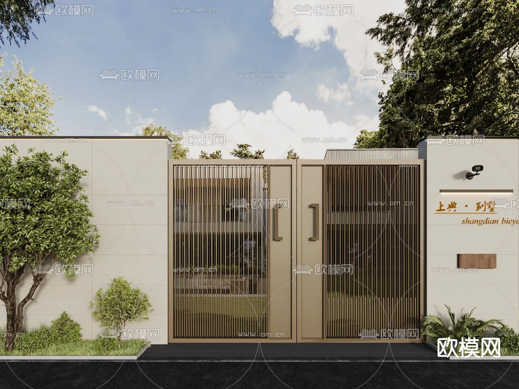 Gate 3D Models for Villas - Architecture 3D - 033