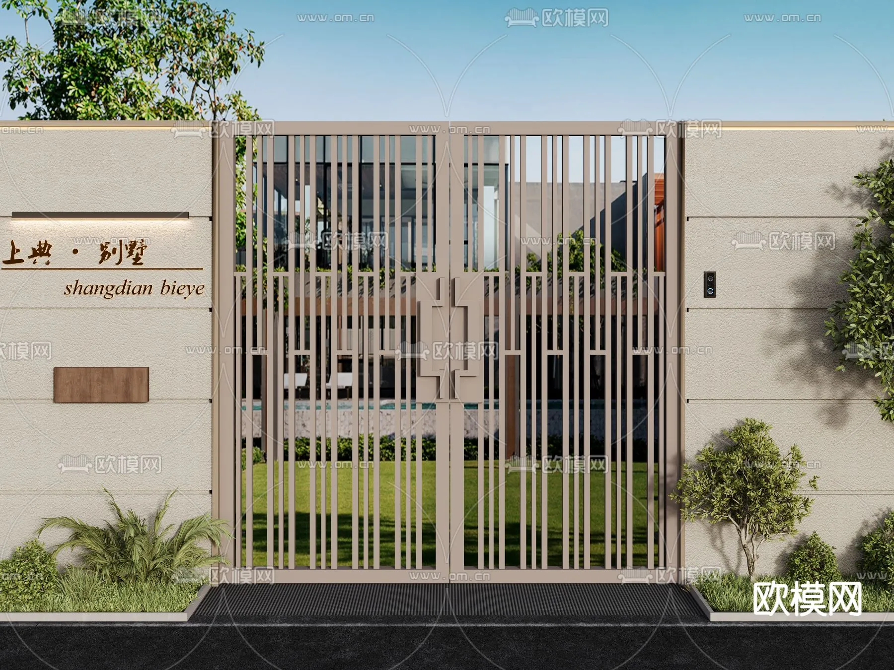 Gate 3D Models for Villas - Architecture 3D - 034