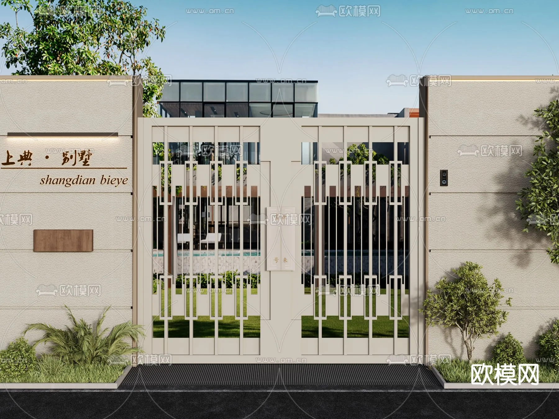 Gate 3D Models for Villas - Architecture 3D - 035