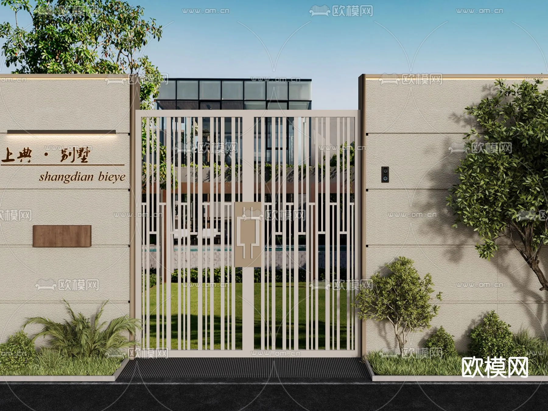 Gate 3D Models for Villas - Architecture 3D - 038