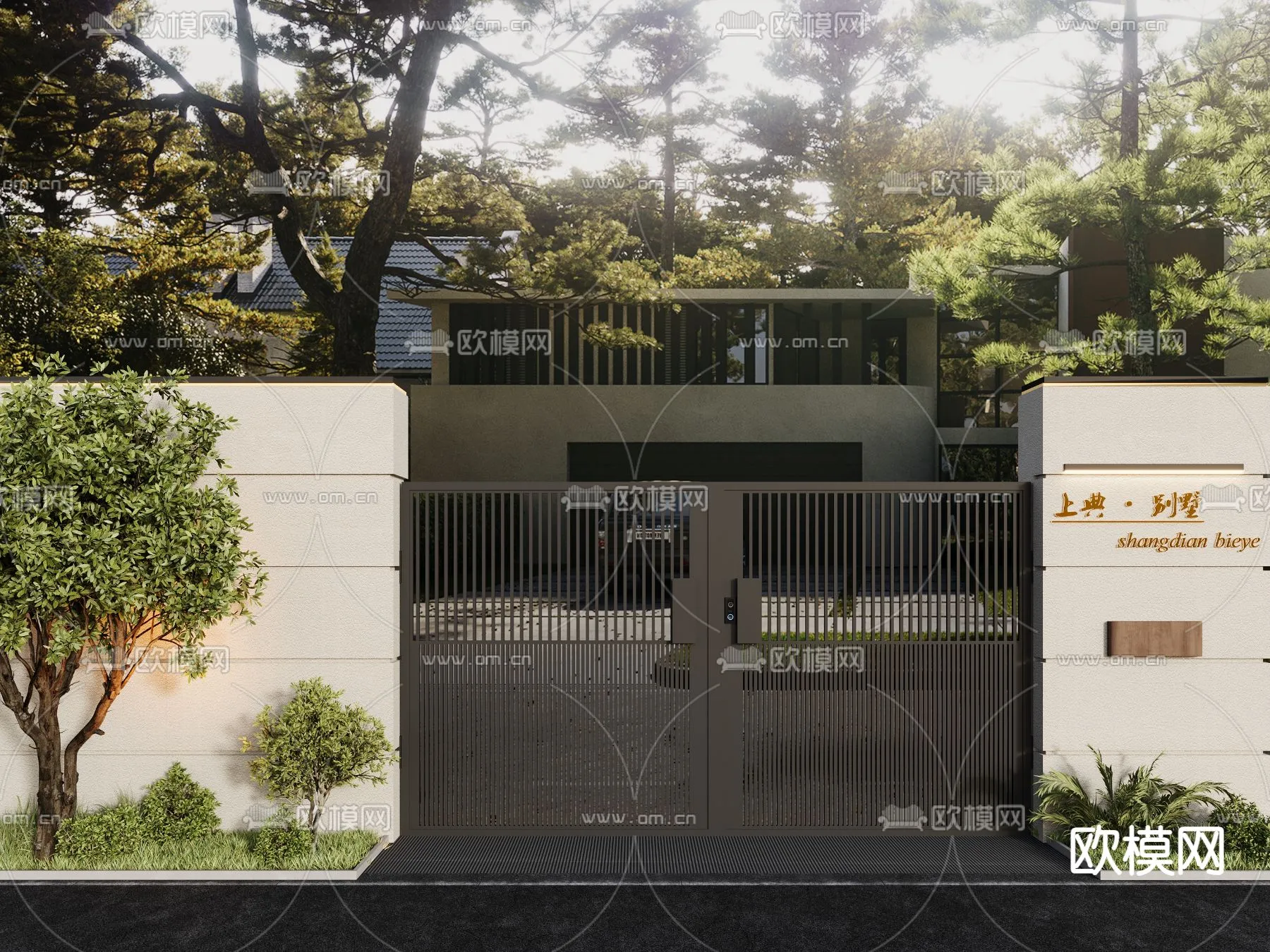 Gate 3D Models for Villas - Architecture 3D - 041