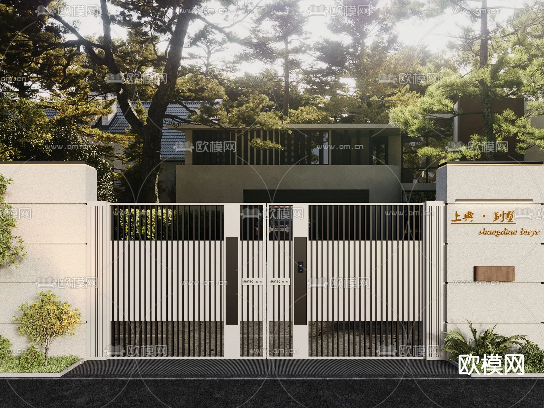 Gate 3D Models for Villas - Architecture 3D - 042