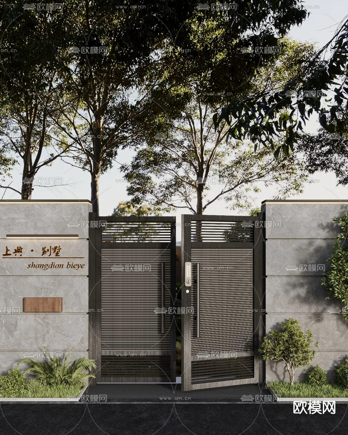 Gate 3D Models for Villas - Architecture 3D - 043