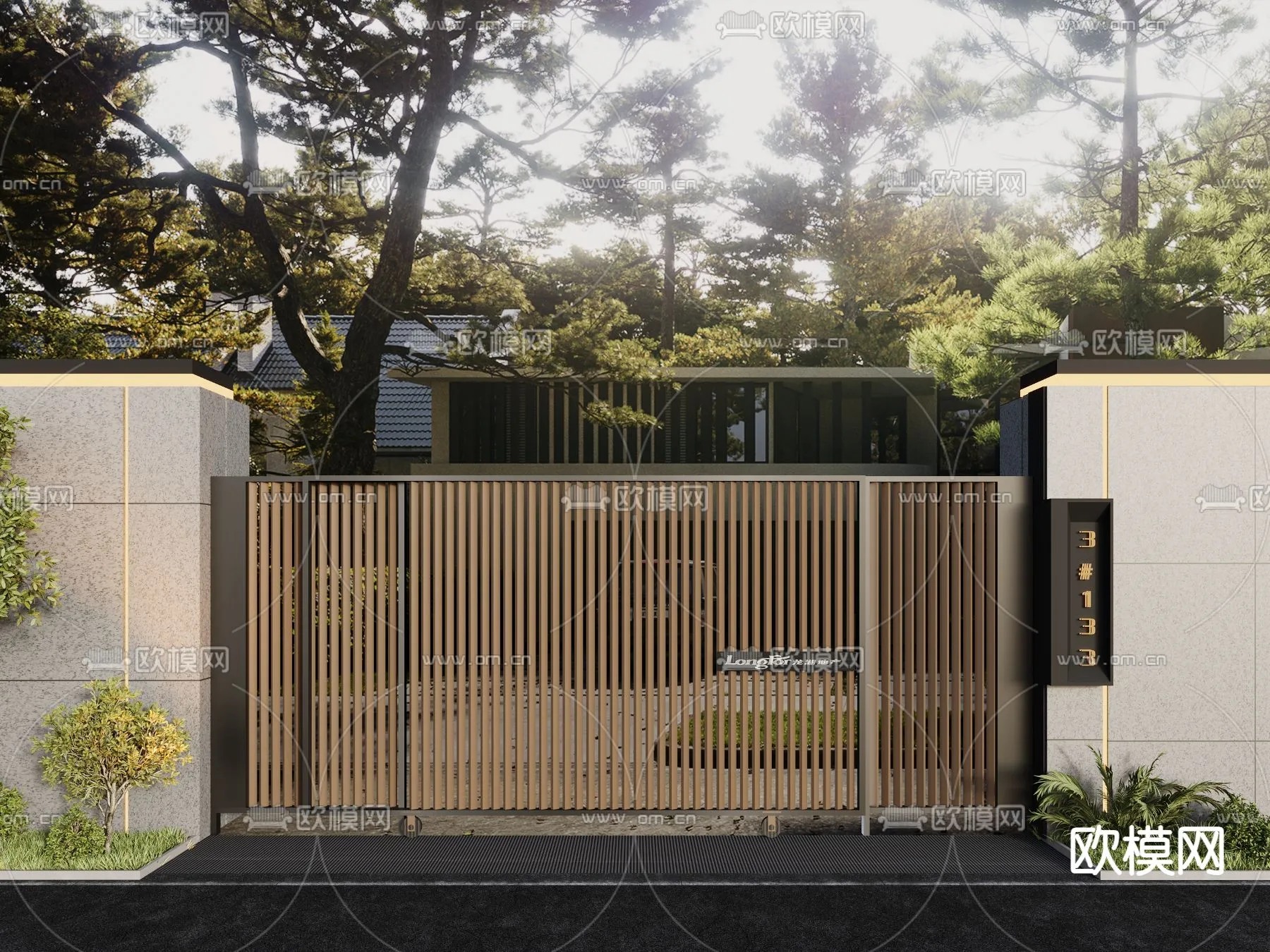 Gate 3D Models for Villas - Architecture 3D - 047
