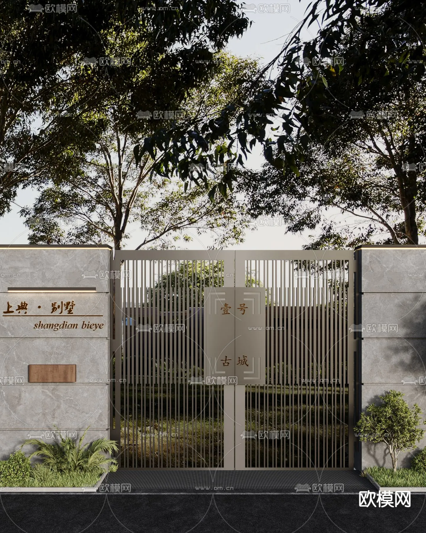 Gate 3D Models for Villas - Architecture 3D - 048