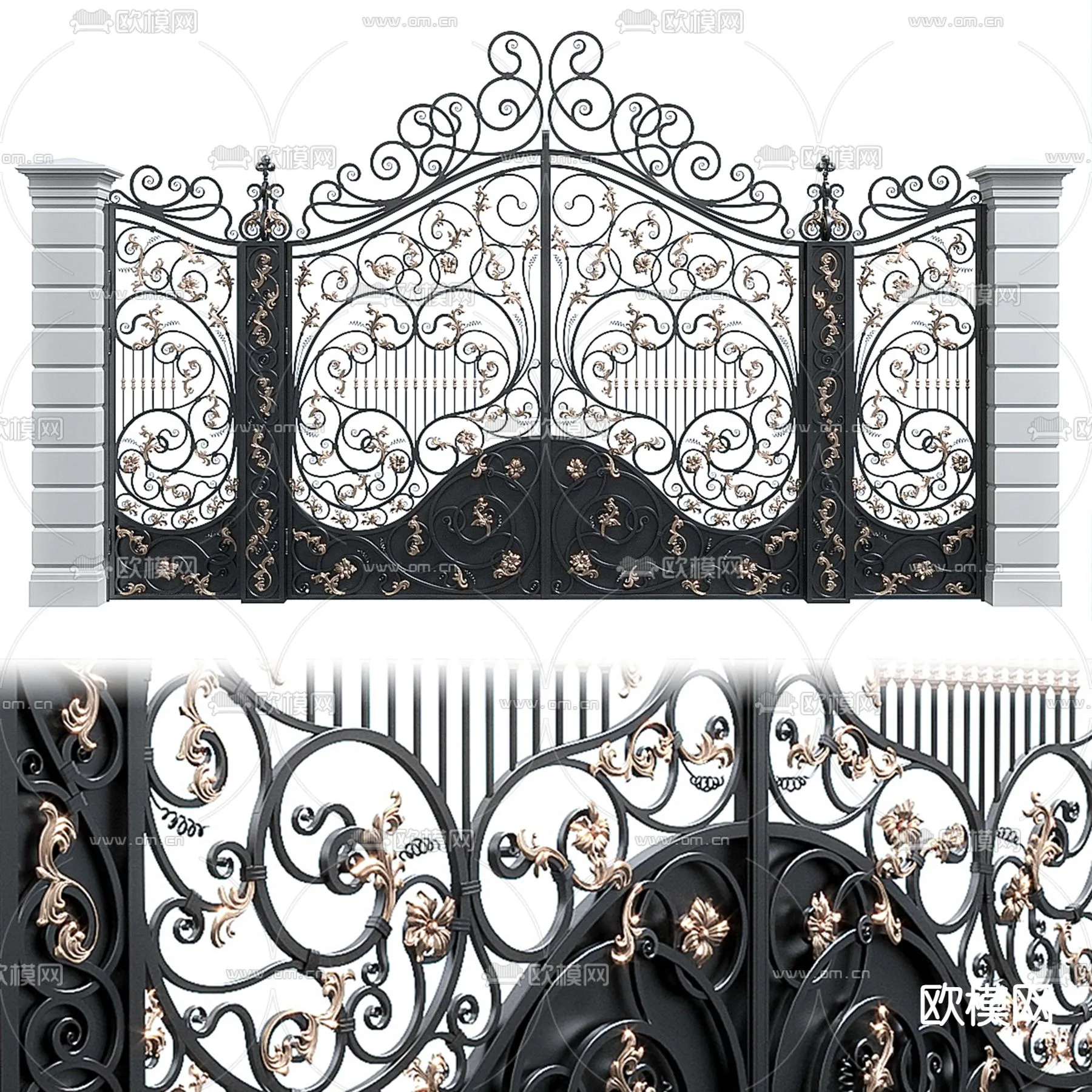 Gate 3D Models for Villas - Architecture 3D - 051