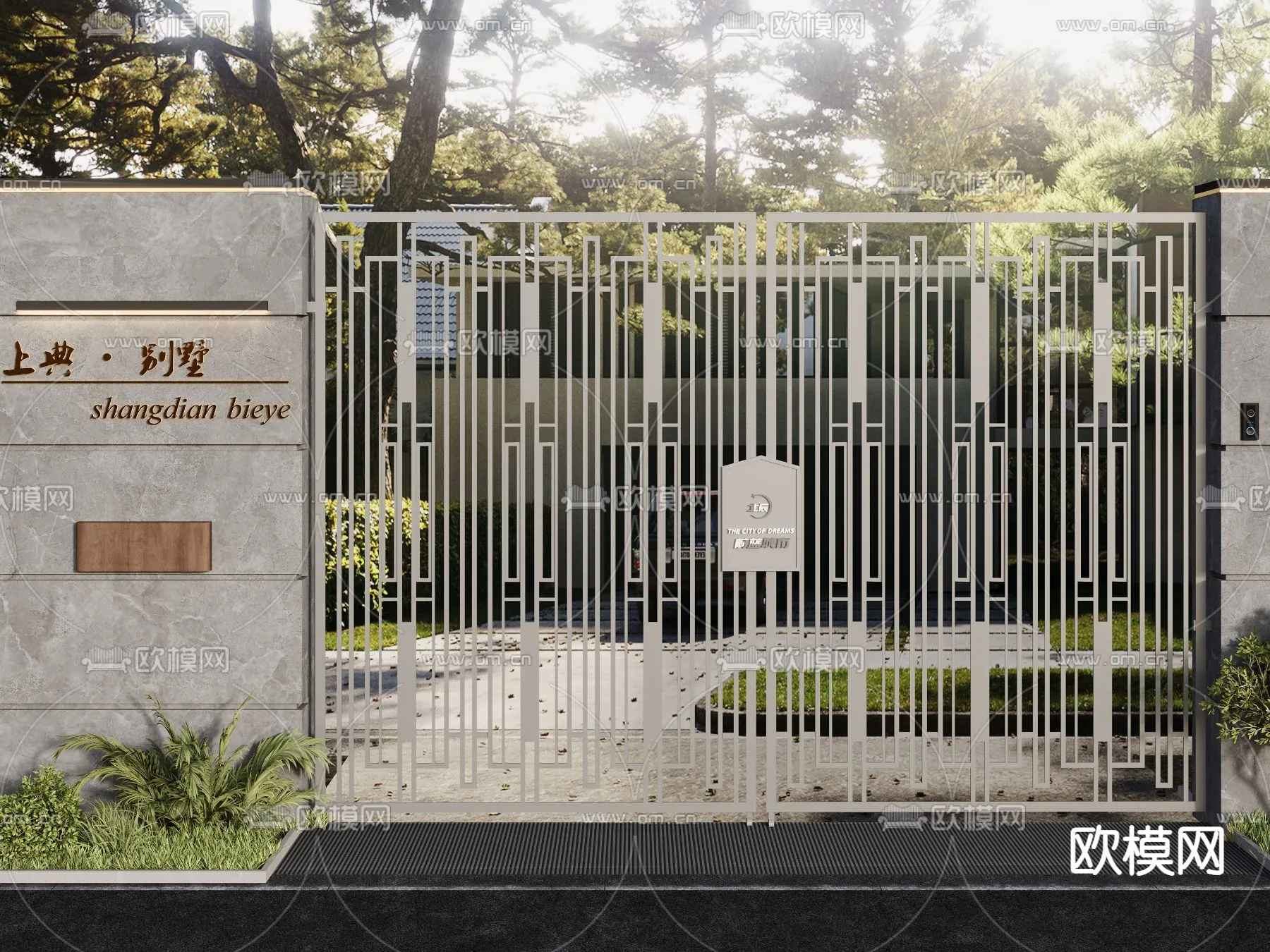 Gate 3D Models for Villas - Architecture 3D - 054