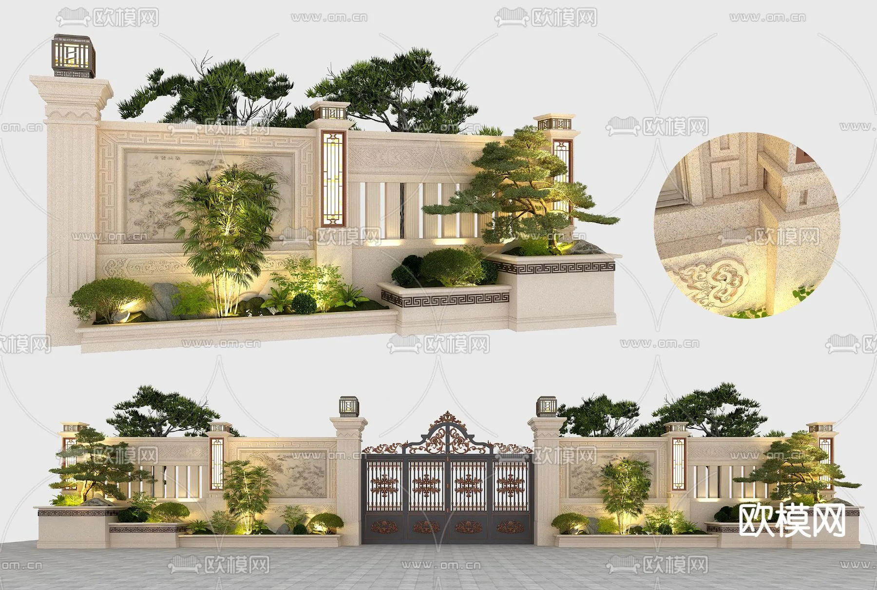 Gate 3D Models for Villas - Architecture 3D - 063