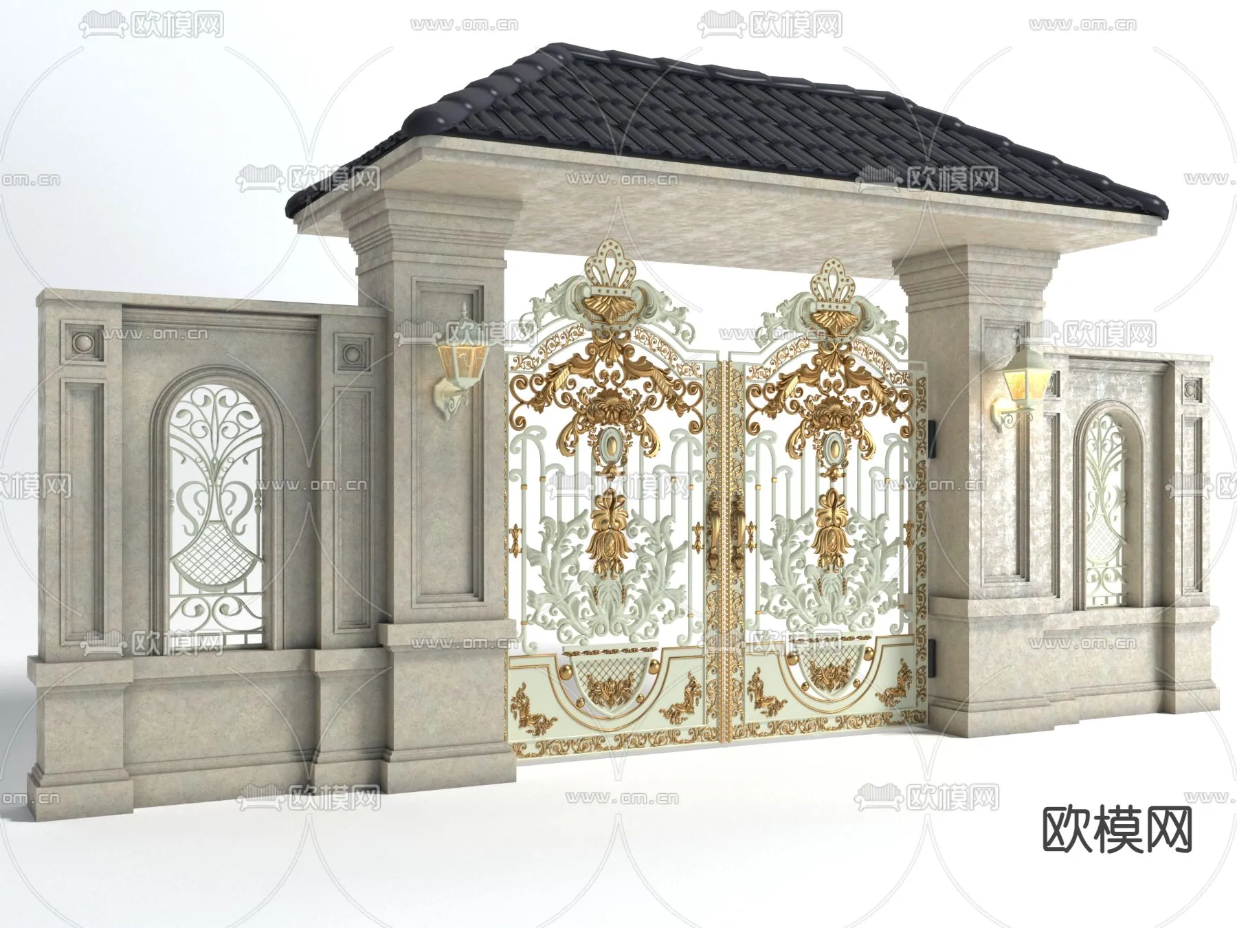 Gate 3D Models for Villas - Architecture 3D - 067