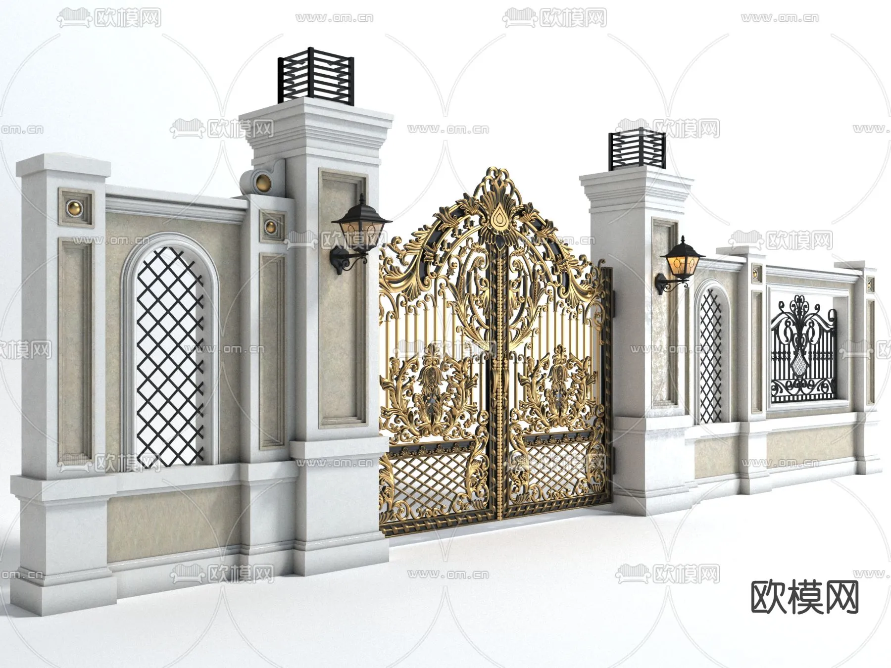 Gate 3D Models for Villas - Architecture 3D - 068