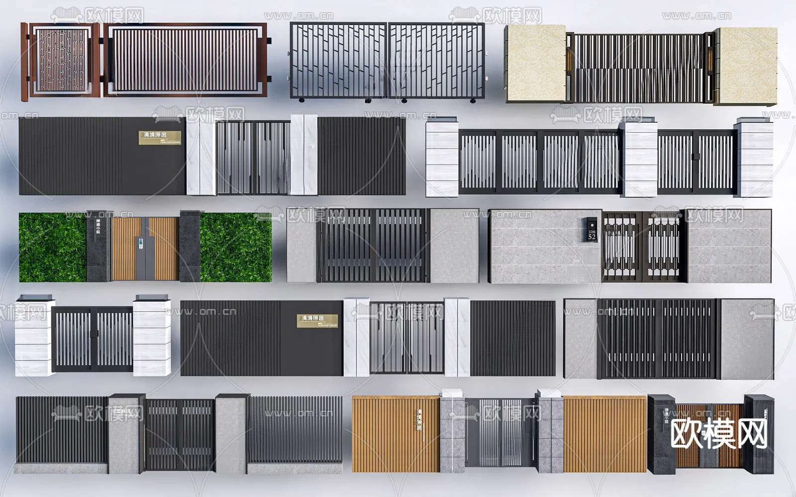 Gate 3D Models for Villas - Architecture 3D - 069