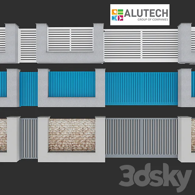 Gate alutech 2 3D Model
