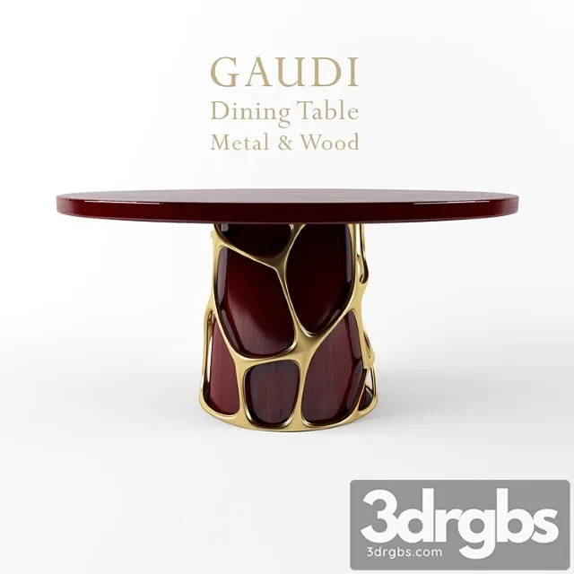 Gaudi dinning table 2 3D Model Free