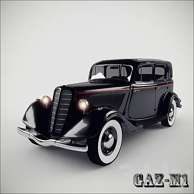 Gaz-M1 3D Model