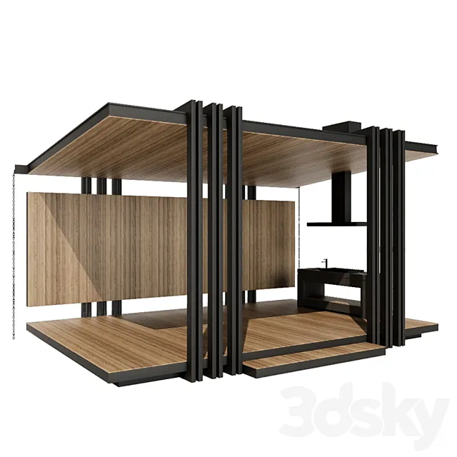 Gazebo 1 3D Model