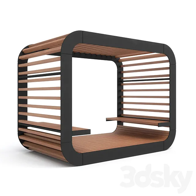 Gazebo Cascade StyleCityRus 3D Model