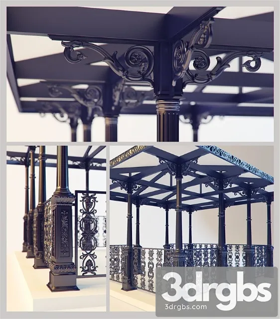 Gazebo Classic 3D Model Free