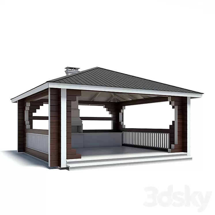 Gazebo number 4 3D Model