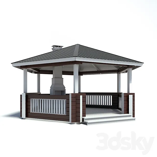 Gazebo number 5 3D Model