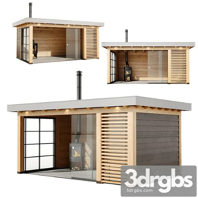 Gazebo with oven buitenpracht 3D Model Free