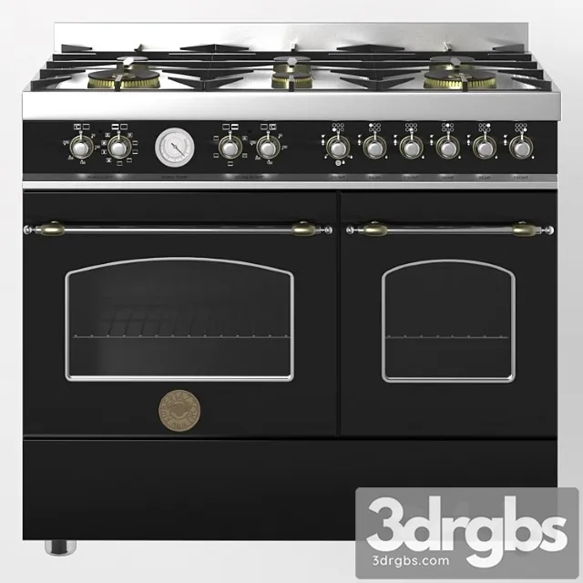 Gazovaia Plita Heritage Her100 6 Mfe D Bertazzoni 3D Model Free