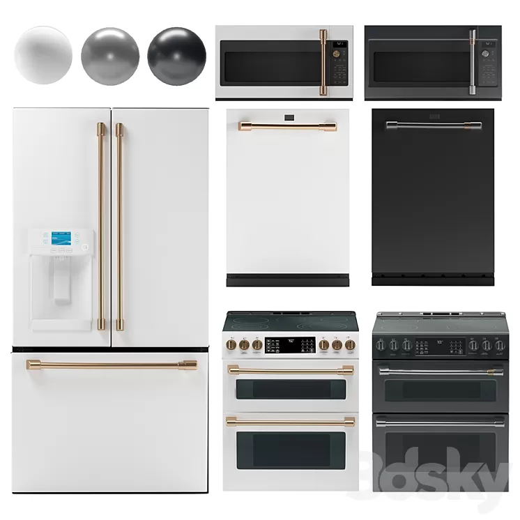 GE Cafe Appliances 3D Model Free