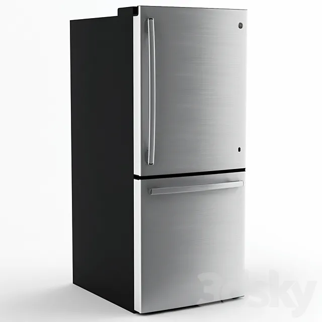 GE ENERGY STAR Refrigerator GBE21DSKSS 3D Model