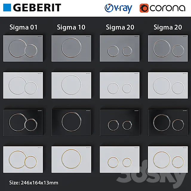 Geberit Sigma 01_10_20 3D Model