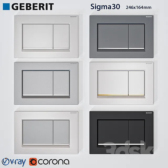 Geberit Sigma 30 3DModel
