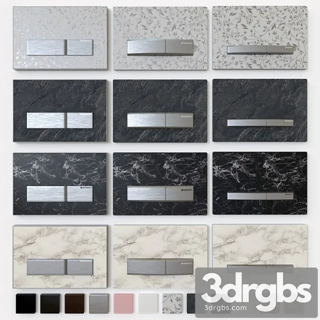 Geberit Sigma 50 Flush Plates 3D Model Free