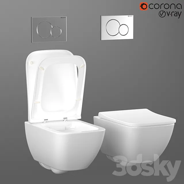 Geberit Smyle Square 500.683.01.003 3D Model