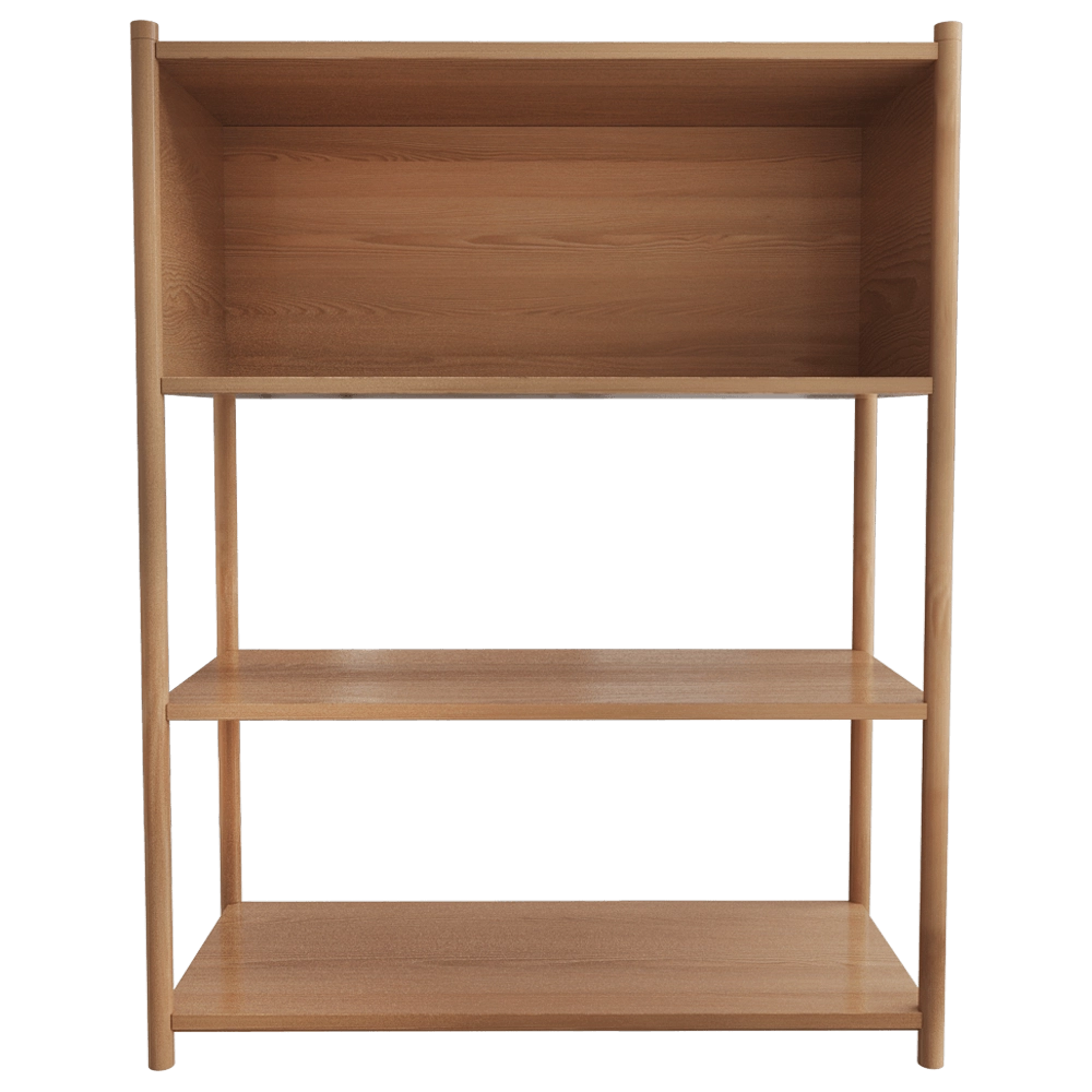 Gejst - Bookcase Sceene B light oak 3D Model