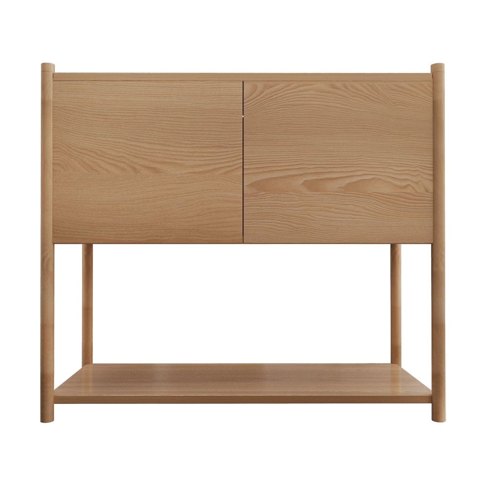 Gejst - Bookcase Sceene C light oak 3D Model