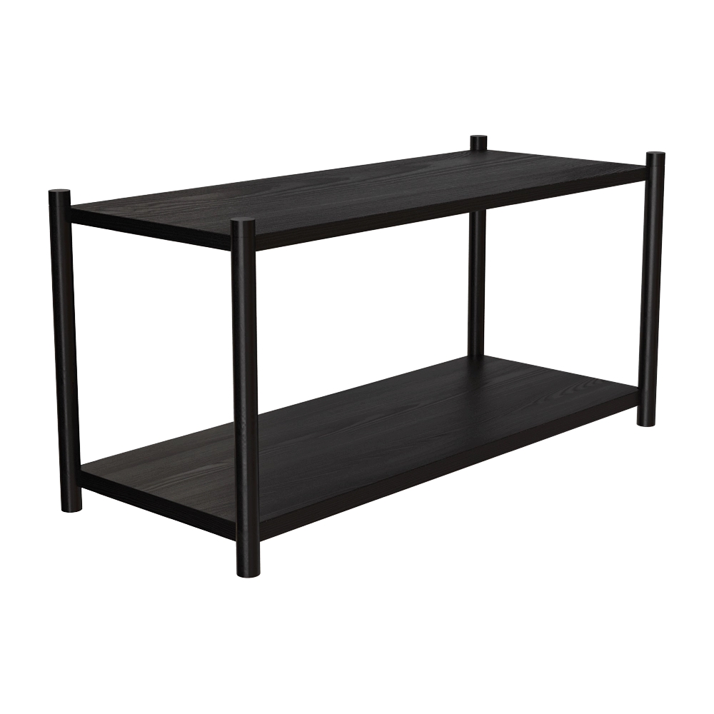 Gejst  - Bookcase Sceene F black oak 3D Model