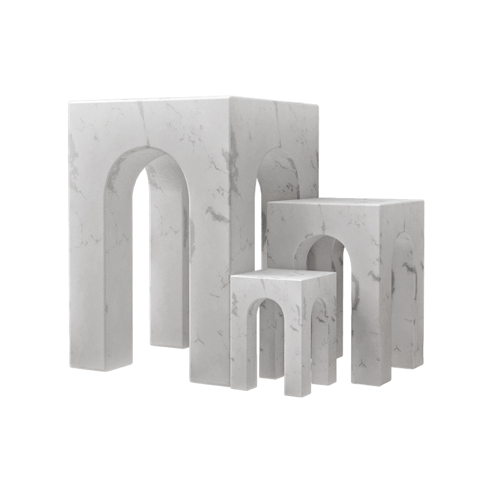 Gejst - Bookend Arkis white 3D Model