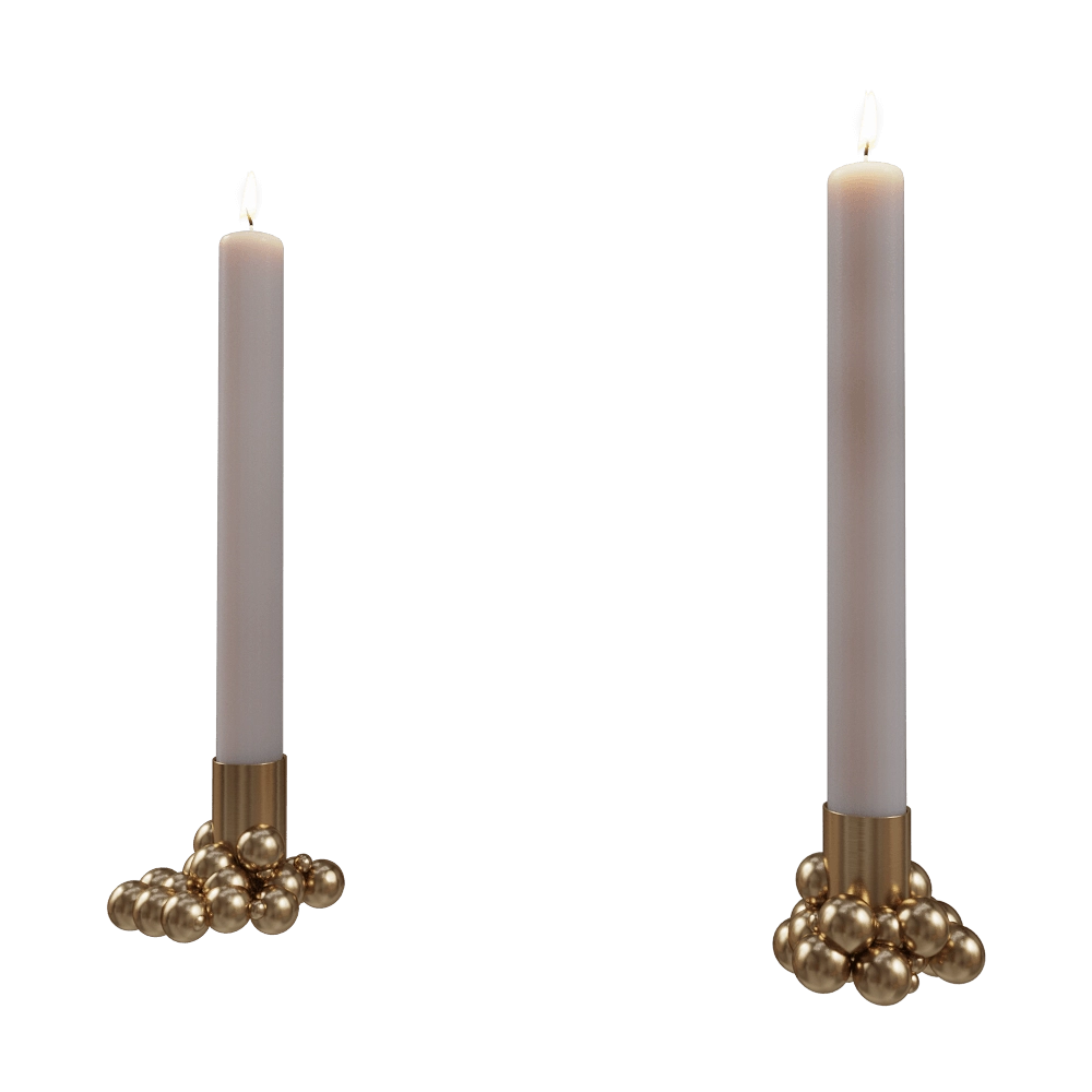 Gejst  - Candlelight Molekyl 1 brass 3D Model