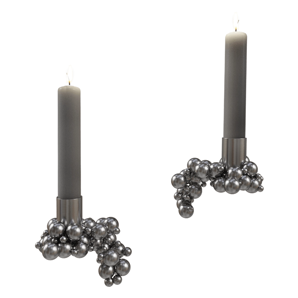 Gejst  - Candlelight Molekyl 1 chrome 3D Model