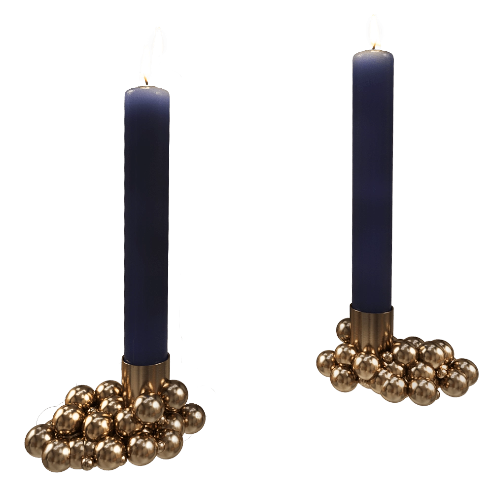 Gejst  - Candlelight Molekyl 2 brass 3D Model