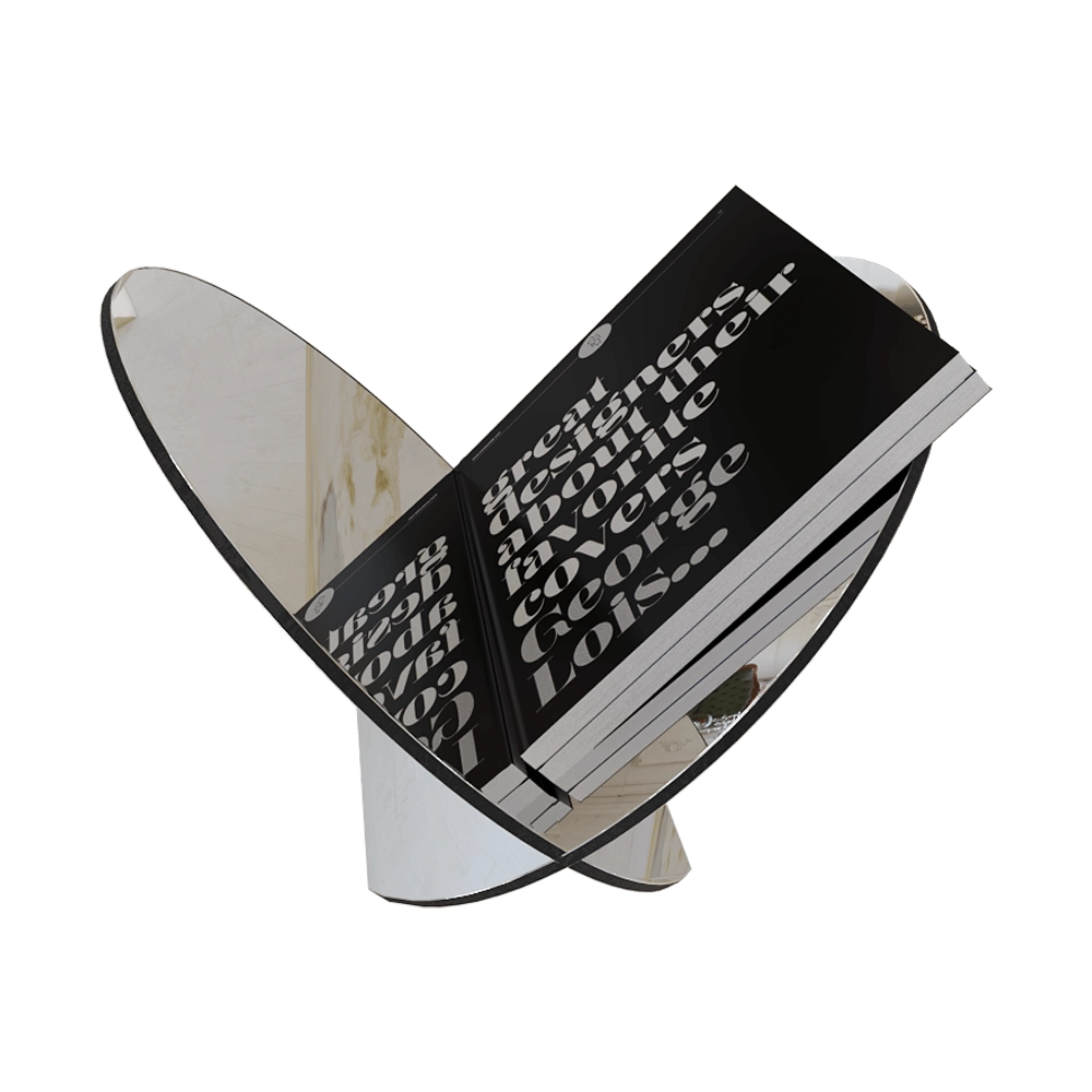 Gejst  - Magazine holder Silia stainless steel 3D Model