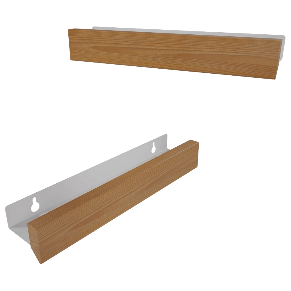 Gejst - Magnetic shelf Flex 40 oak white 3D Model